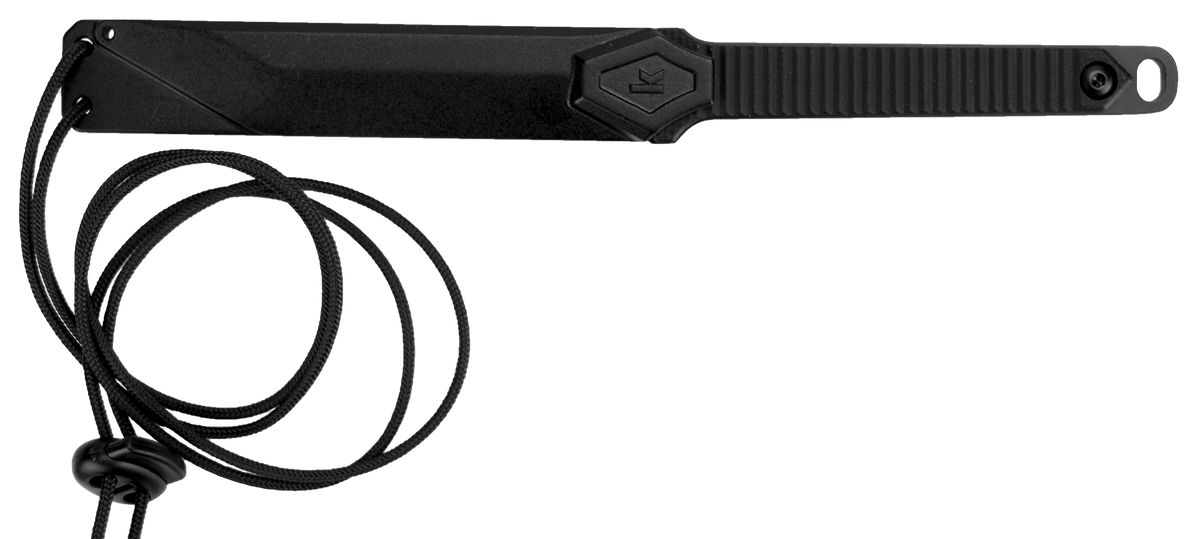 Kershaw Dune 4008X 3.80" Fixed American Tanto Plain 3Cr13MoV Black Oxide - Black GFN Neck Knife — view 3