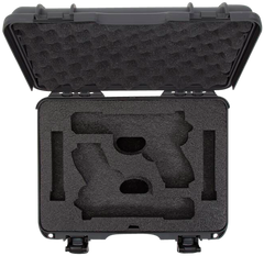 Nanuk 910 2-Up Glock Compatible Pistol Case - Graphite Resin — view 3