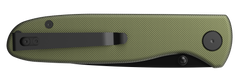 Outdoor Edge Dirk 3.25" Folding Drop Point Plain 8Cr13MoV Black Oxide Green Anodized — view 3
