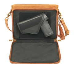 Kingport Industries GTM-CZY/22 Caramel Buffalo Leather Crossbody Clutch CCW Purse — view 3