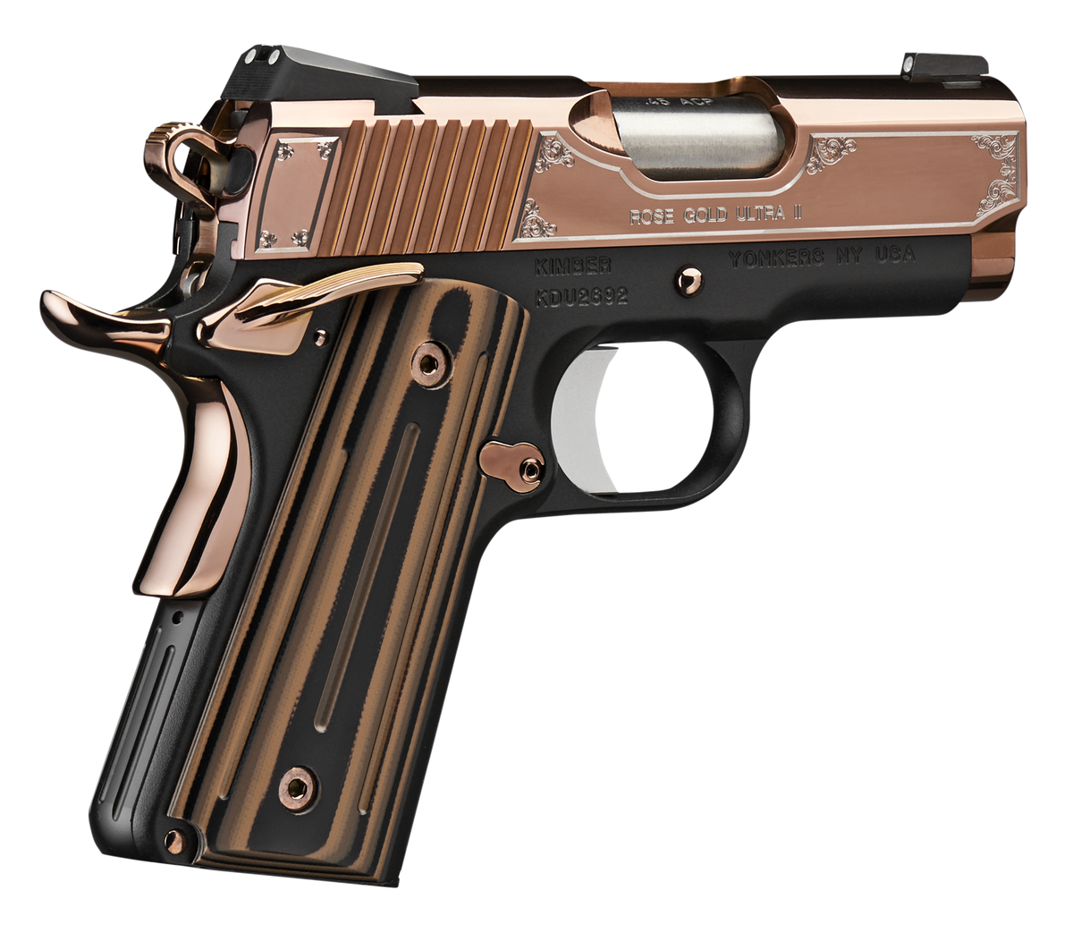 Kimber Ultra II 9mm Luger 3" 8+1 Semi-Auto Pistol - Rose Gold PVD — view 3