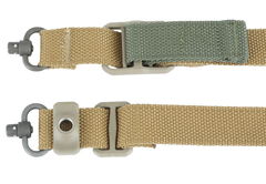 Blue Force Gear Vickers 221 2" 57"-67" Coyote Brown Cordura Padded Convertible Sling - Push Button Swivels — view 3