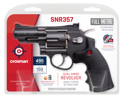 Crosman SNR357 .177 6-Shot CO2 DA/SA Air Pistol - Black Rubber Grips — view 3