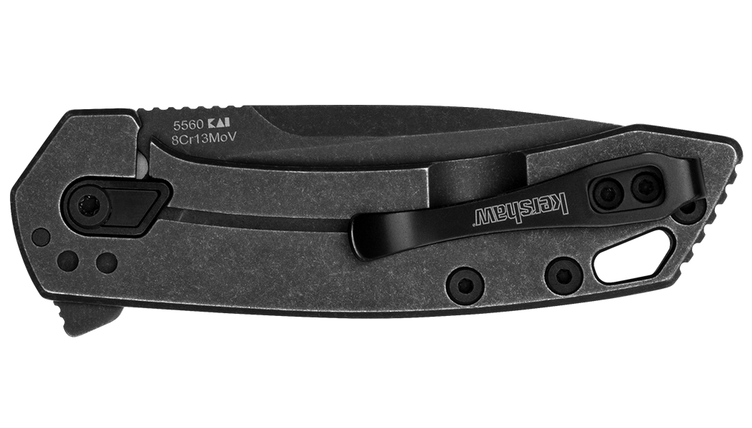 Kershaw Radar 5560 2.90" Folding Drop Point Plain 8Cr13MoV - Black Oxide Blackwash Stainless Steel — view 3