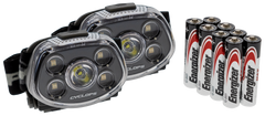 Cyclops Force XP LED Headlamp 350/15 Lumen Cree LED Red/Green - Black - 2 Pack — view 3