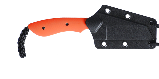 Columbia River CRKT 2399C S.P.I.T. 2.29" Fixed Plain Stonewash/Satin 8Cr13MoV Orange G10 Knife — view 3