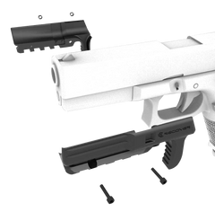 Recover Innovations GR2101 Rail Adapter for Glock 20 & 21 Gen 1/2 - Black Polymer — view 3