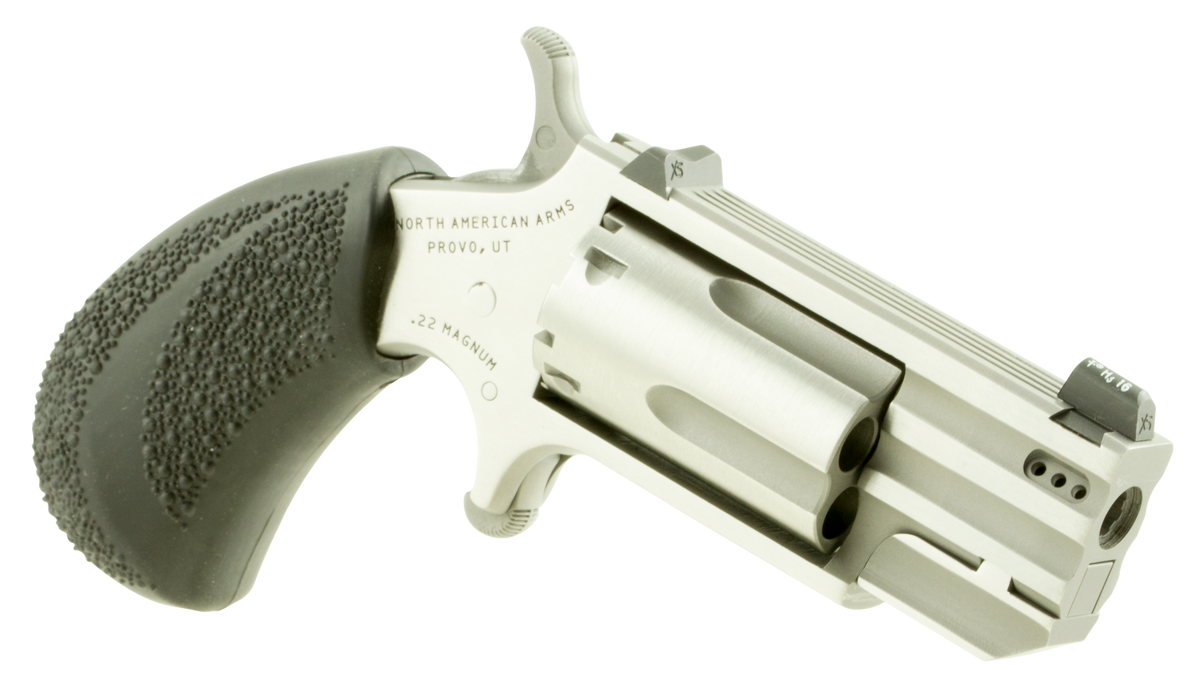 North American Arms Pug 22 WMR 1" 5-Shot SAO Ported Mini-Revolver - XS Tritium Sight — view 3