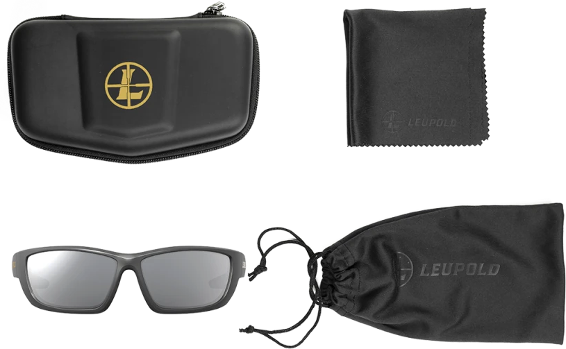 Leupold Performance Wear Cheyenne Polarized Shooting Glasses - Matte Black / Shadow Gray Flash — view 3