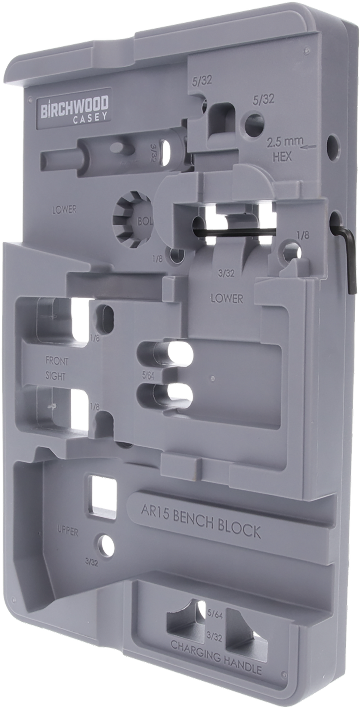 Birchwood Casey AR-15 Bench Block Gray Solvent Safe — view 3