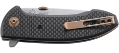 Columbia River CRKT 4620 Avant 3.18" Folding Spear Point Plain Satin 8Cr14MoV SS Black Carbon Fiber/G10 Handle — view 3