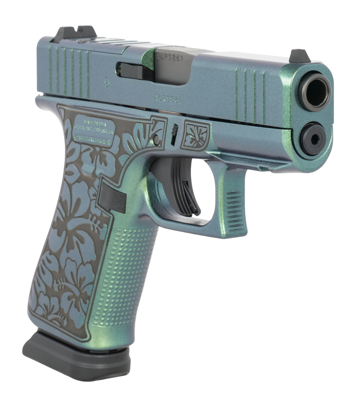 Glock G43X 9mm Luger 3.41" 15+1 Semi-Auto Pistol - Steel Serrated Slide Ambidextrous — view 3