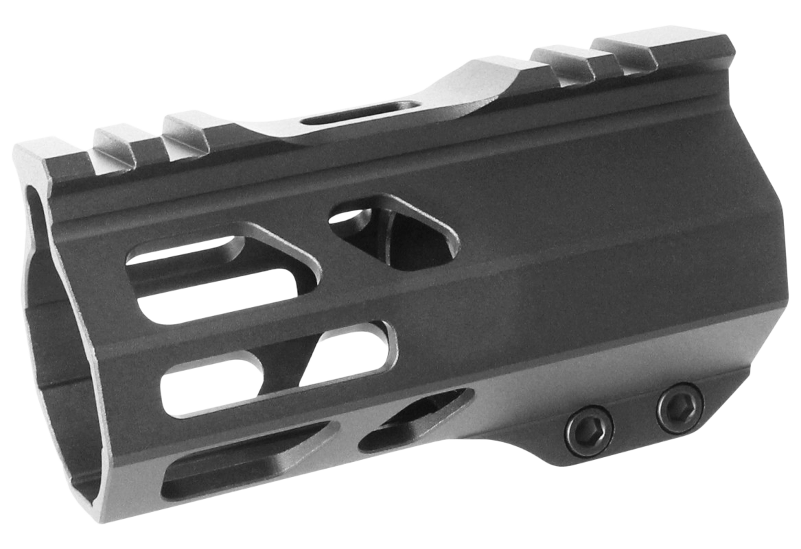 TacFire A.C.E. M-Lok Handguard 4" Black Hardcoat Anodized Aluminum for AR-15 — view 3