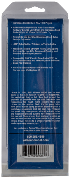 Wilson Combat 47NX 1911 10mm Auto 9rd Stainless Detachable Magazine — view 3