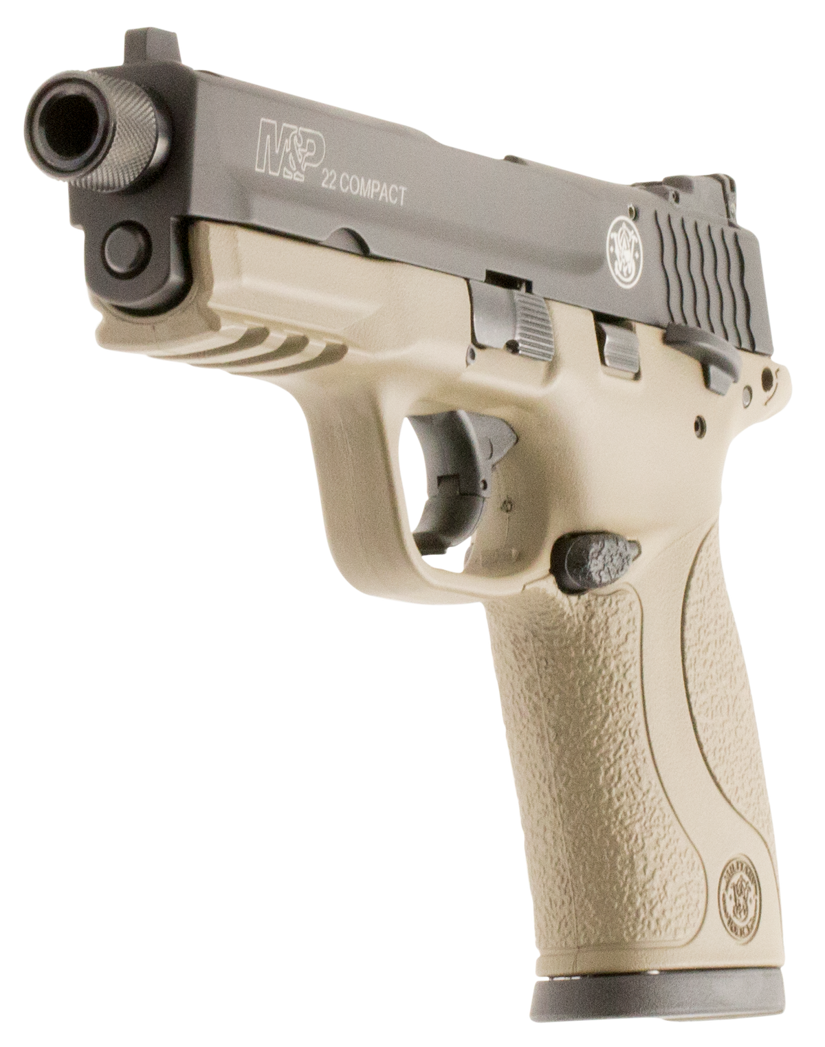 Smith & Wesson M&P 22 Compact 22 LR 3.60" 10+1 Semi-Auto Pistol - FDE Cerakote — view 3