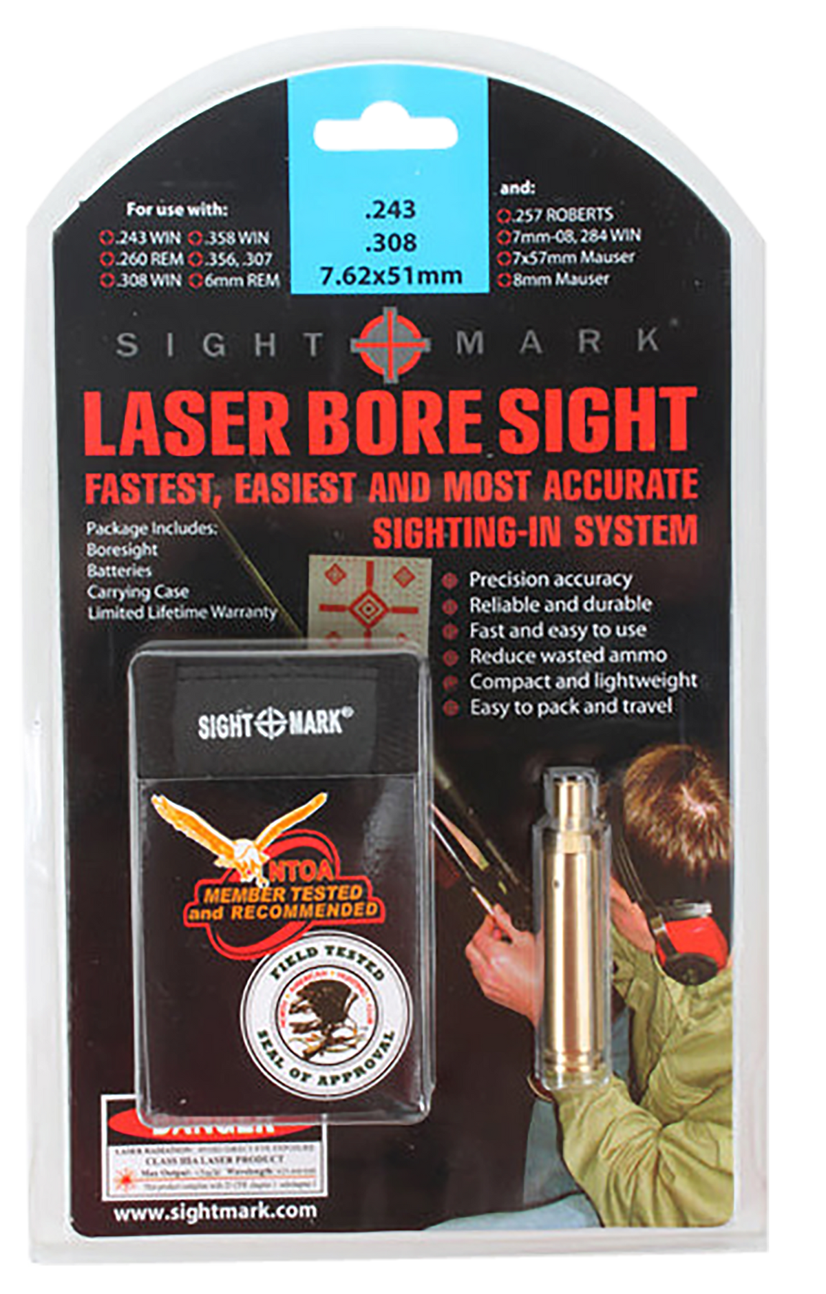Sightmark SM39005 Rifle Boresight Red Laser 243/308 Win & 7.62x51mm NATO Brass Chamber Mount — view 3