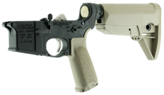 BCM LRG-STK-MOD-0 Lower MOD 0 Multi-Caliber AR-Platform 7075-T6 Aluminum Black Cerakote Flat Dark Earth Pistol Grip & Stock - Semi-Complete Lower — view 3