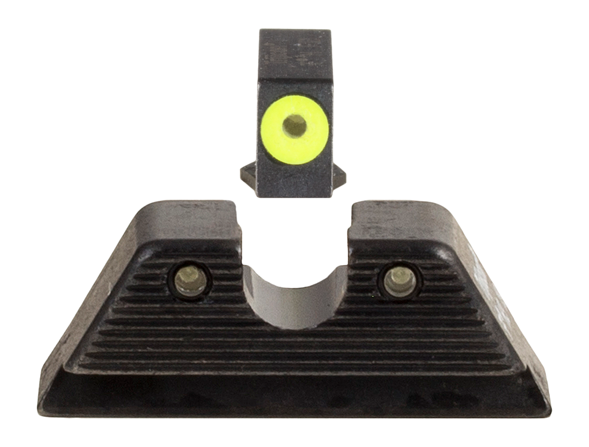 Trijicon 601088 HD Night Sight Set Yellow Front Outline / Green Rear - Glock MOS - Front/Rear Set — view 3