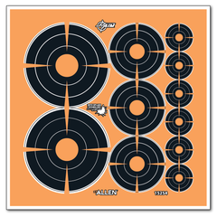 EZ-Aim 15254 Splash Reactive Bullseye Variety Self-Adhesive Paper Target 12 Pack - Black/Orange — view 3