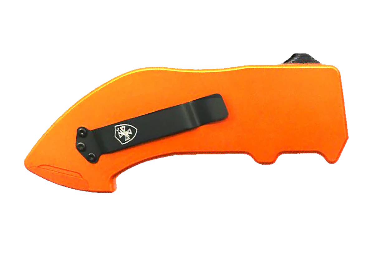 Templar Knife Squire Utility OTF Razor Plain Orange Anodized 5.38" Aluminum Handle — view 3