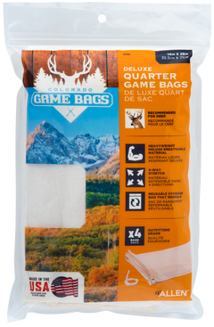 Allen 6596 Colorado Deluxe Deer Quarter Game Bags Natural Poly Cotton Blend 4-Pack — view 3