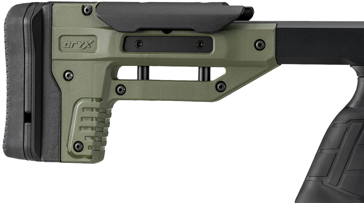 MDT Oryx Sportsman OD Green Aluminum Chassis - Tikka T3/T3x Short Action 32.25" RH — view 3