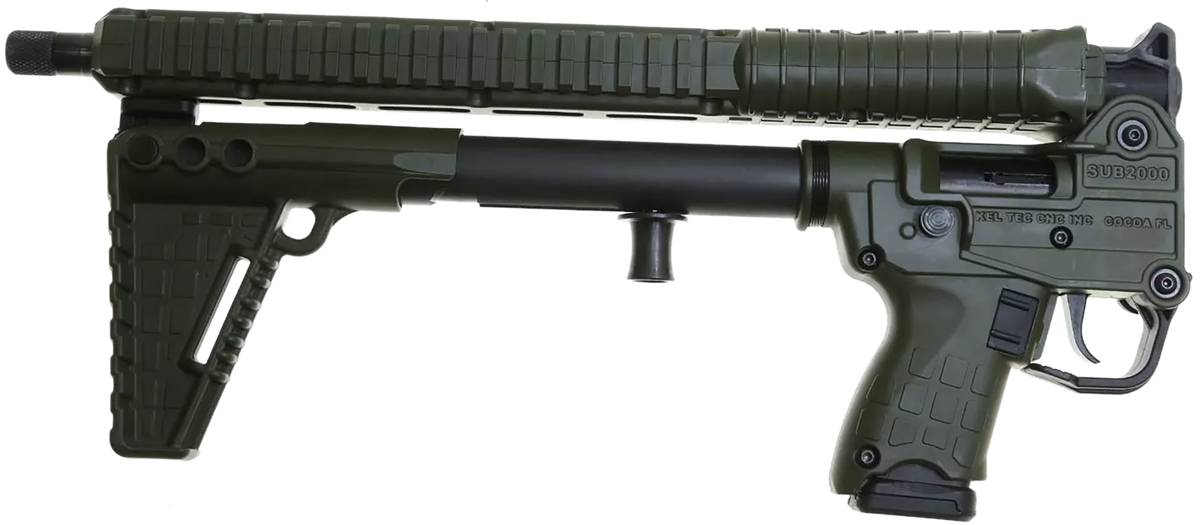 Kel-Tec SUB2000 Gen3 9mm Luger 16.15" 15+1 Semi-Auto Rifle - Green — view 3