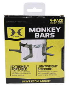 Hawk Monkey Bar Steps Black Aluminum 4-Pack with Strap — view 3