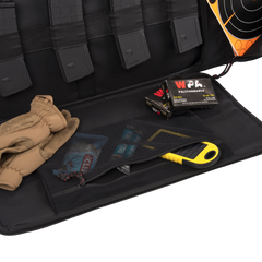 Tac Six Squad 38" Tactical Rifle Case Black 600D Polyester Lockable — view 3