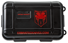CobraTec Knives CTK-1 Small 2.75" OTF Drop Point Plain D2 Steel Black Stonewashed Aluminum Handle — view 3