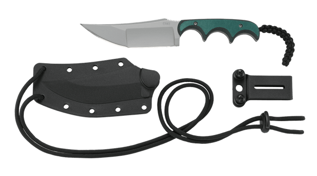 Columbia River Minimalist Katana 3.56" Fixed Plain 8Cr13MoV Bead Blasted Green/Black — view 3
