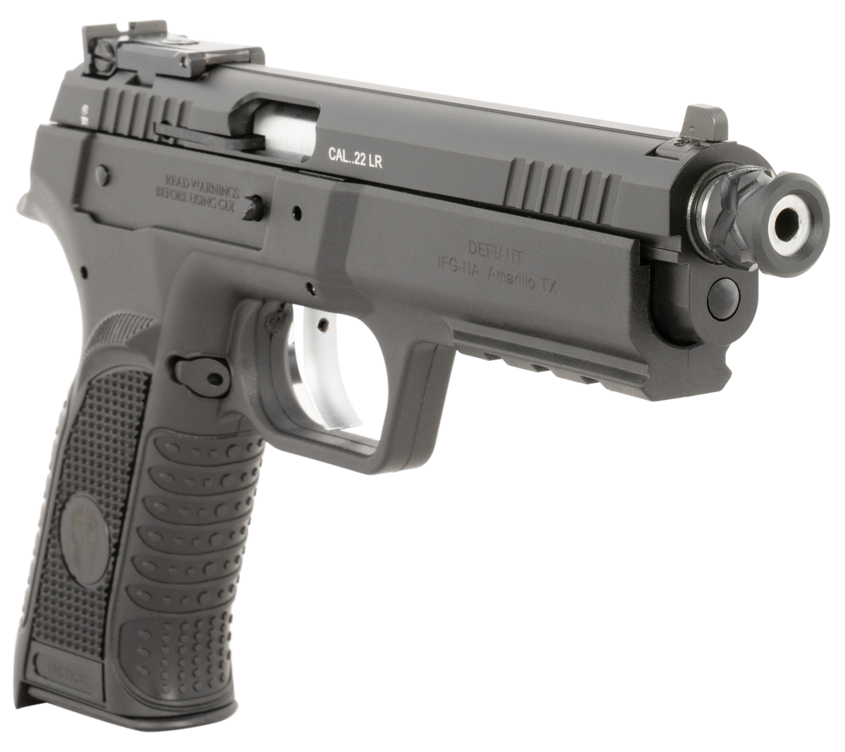 Tanfoglio Force Tactical 22 LR 4.40" 10+1 DA/SA Semi-Auto Pistol - Threaded Barrel — view 3