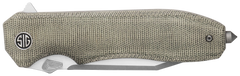 Eikonic Knife Company Validus 3.78" Modified Tanto Plain M390 Green Micarta Folding Knife — view 3