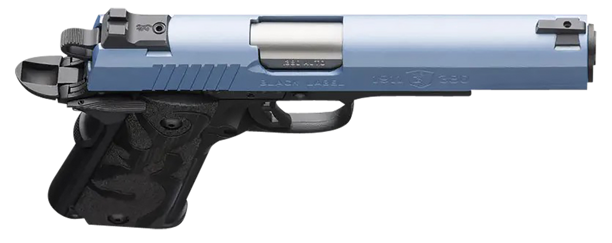 Browning 1911-380 Black Label Full Size 380 ACP 4.25" 8+1 Semi-Auto Pistol - Polar Blue Cerakote — view 3