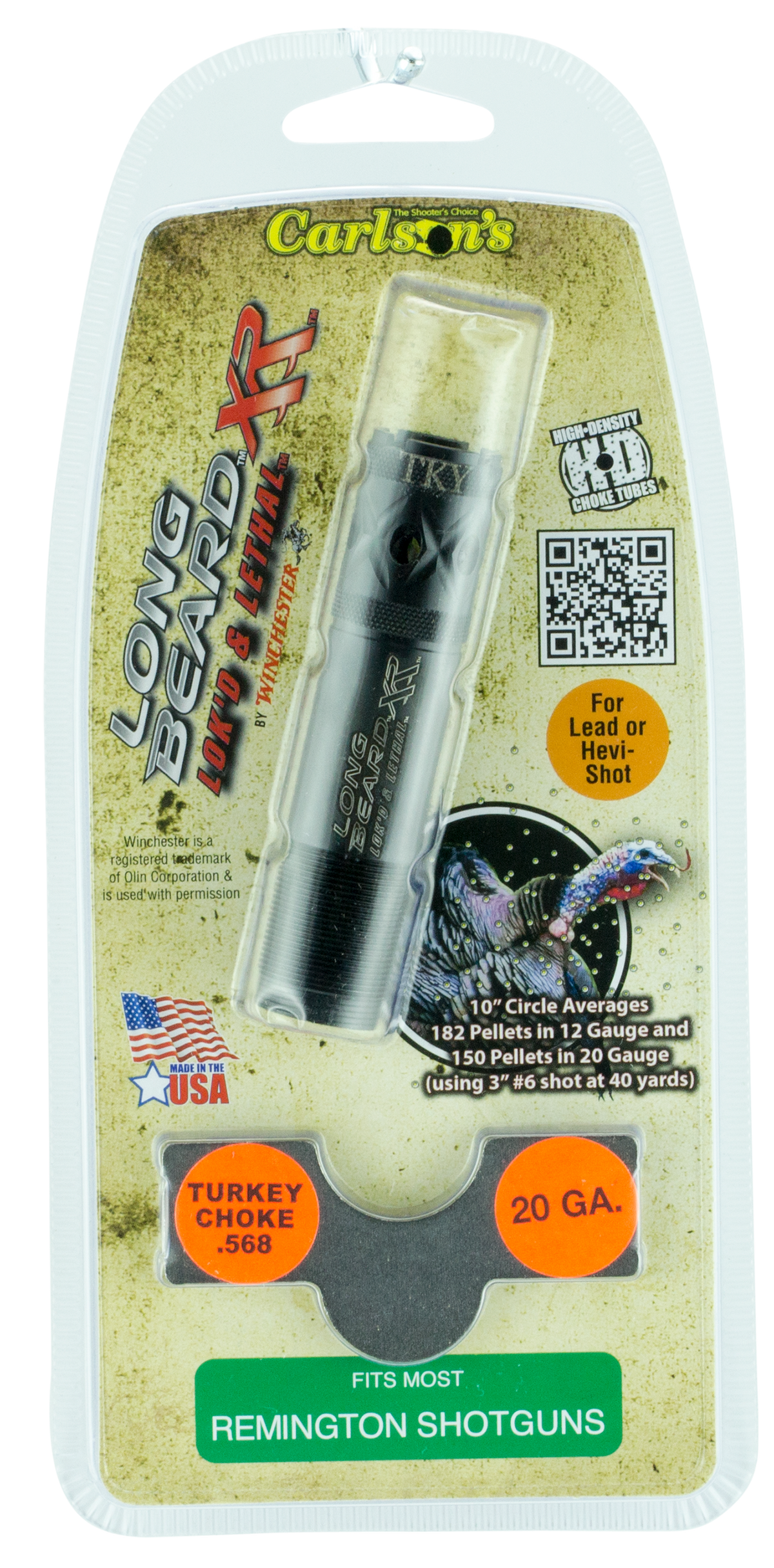 Carlsons Long Beard Turkey 20 Gauge Rem Choke .568 Ported 17-4 Stainless Choke Tube — view 3