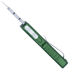 CobraTec Knives Utility OTF 3.38" Aluminum Blade OD Green Aluminum Handle — view 3