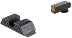 AmeriGlo GL433 Protector Sight Set for Glock - Green Tritium Orange Outline Front / Black Serrated Rear — view 3