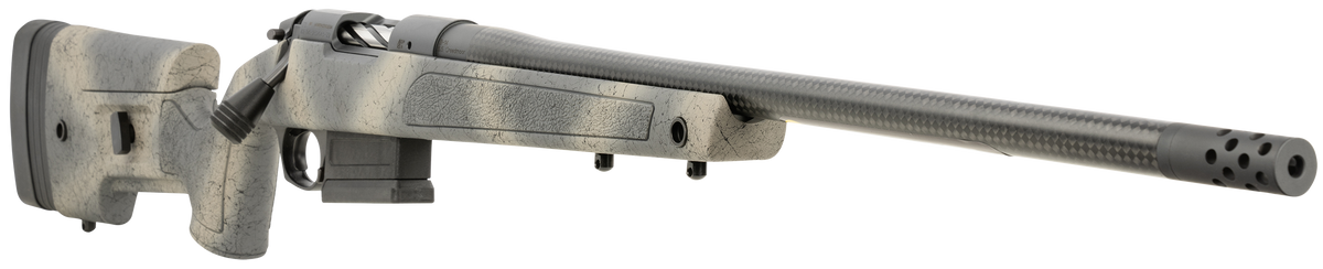 Bergara Rifles B-14 HMR Carbon Wilderness 6.5 Creedmoor 22" 5+1 Bolt-Action Rifle - Woodland Camo Mini-Chassis — view 3