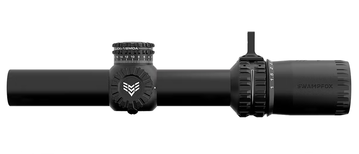 Swampfox Optics Arrowhead 1-6x24mm 30mm Tube SFP LPVO Riflescope - Guerrilla Dot MIL Red Reticle — view 3