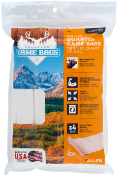 Allen 6595 Colorado Deluxe Elk Quarter Game Bags Natural Poly Cotton Blend 35" x 14" 4-Pack — view 3