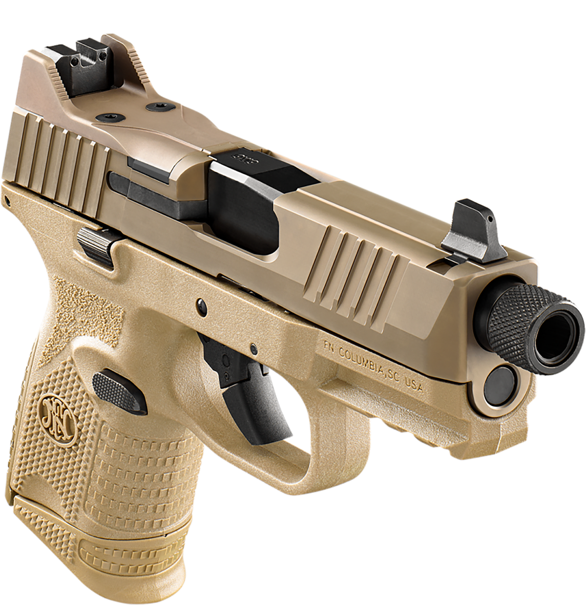 FN 509CT Compact Tactical 9mm Luger 4.32" 10+1 FDE Semi-Auto Pistol - Optic Cut/Threaded — view 3