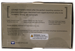 Steiner T-Series Scope Ring Set 30mm Tube Extra High 1.35" Matte Black Aluminum Picatinny — view 3