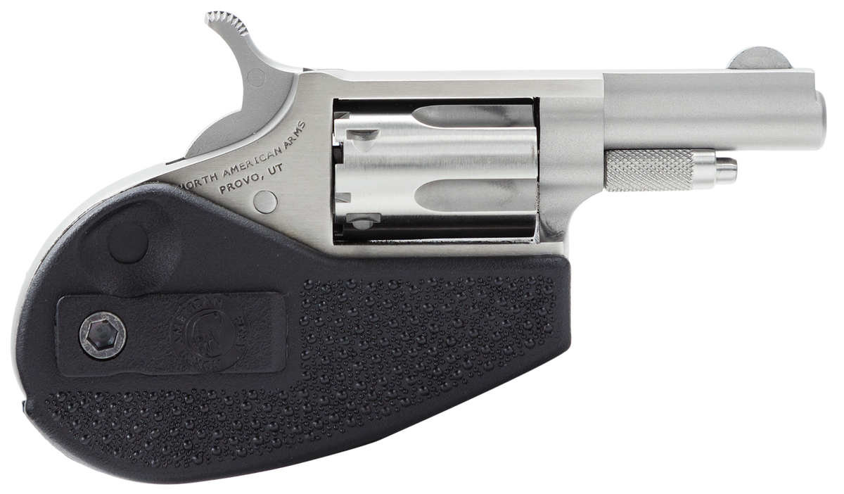 NAA 22LLRHG Mini-Revolver 22 LR 1.63" 5-Shot SAO Stainless Steel, Black Synthetic Holster Grip — view 3