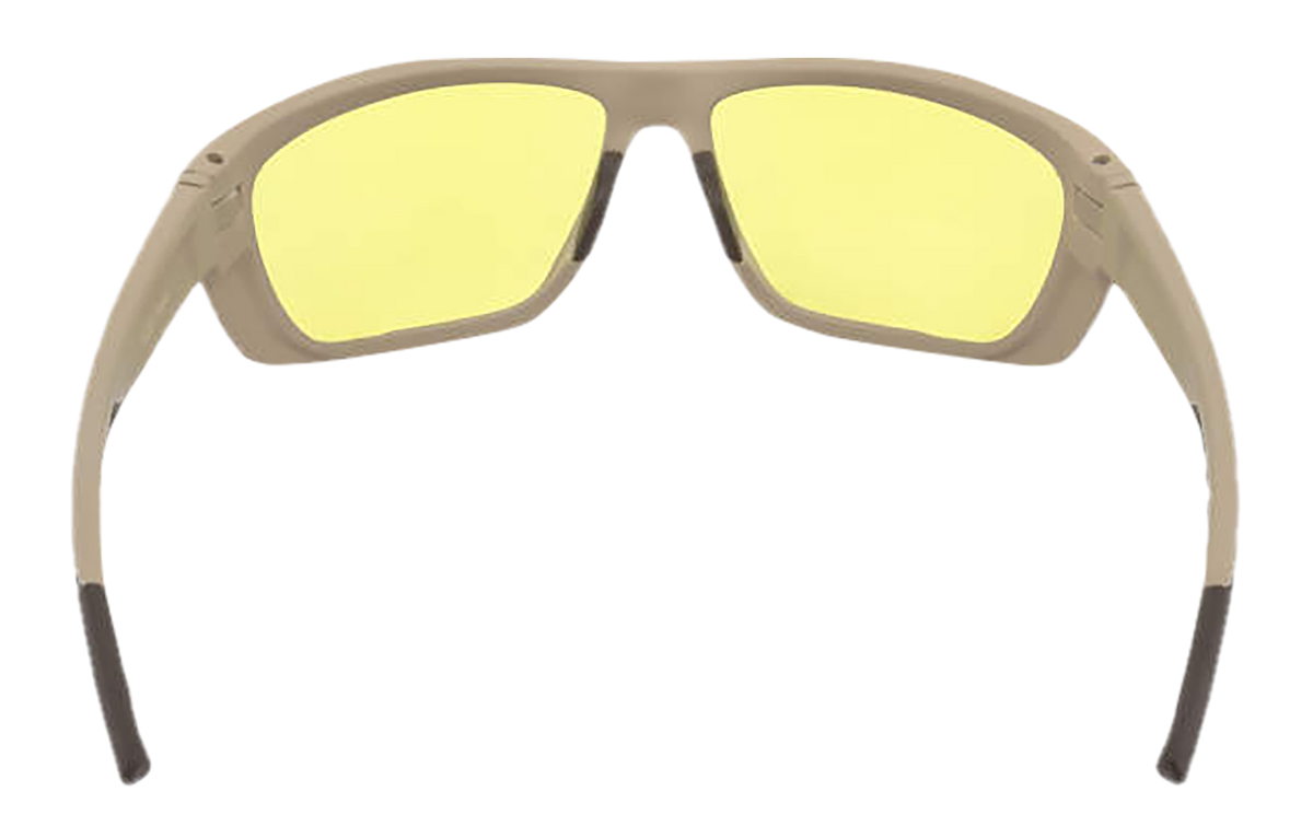 Radians Ducks Unlimited DUFF1 Full Frame Shooting Glasses Amber Lens Tan Frame — view 3