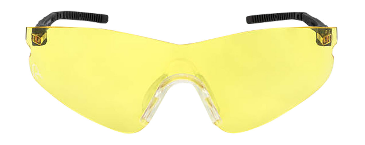Radians DUY11040C Youth Shooting Glasses Amber Lens Black Half Frame — view 3