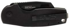 S.O.G Stout SJ 2.40" Folding Cleaver Plain Stonewashed Cryo D2 Steel Blade Black Textured G10 Handle — view 3