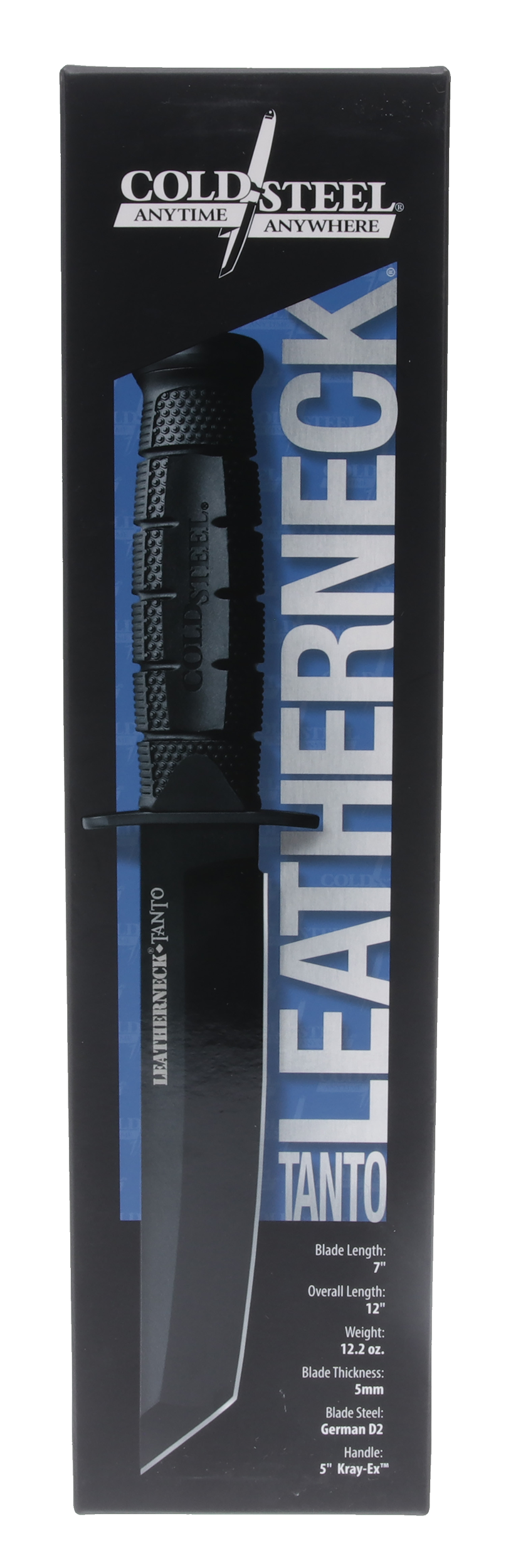 Cold Steel Leatherneck Tanto 7" Fixed Plain D2 Steel Griv-Ex Handle — view 3