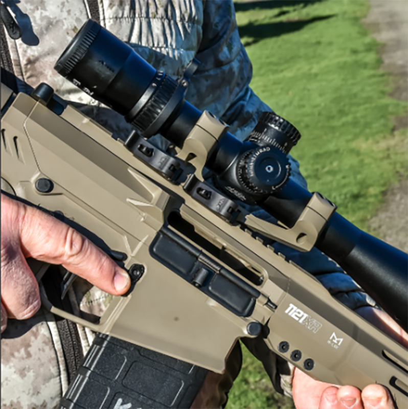 Warne QDXSKEL34TW Skeletonized Scope Mount/Ring Combo 34mm Tube Ultra High Quick Detach Black Anodized — view 3
