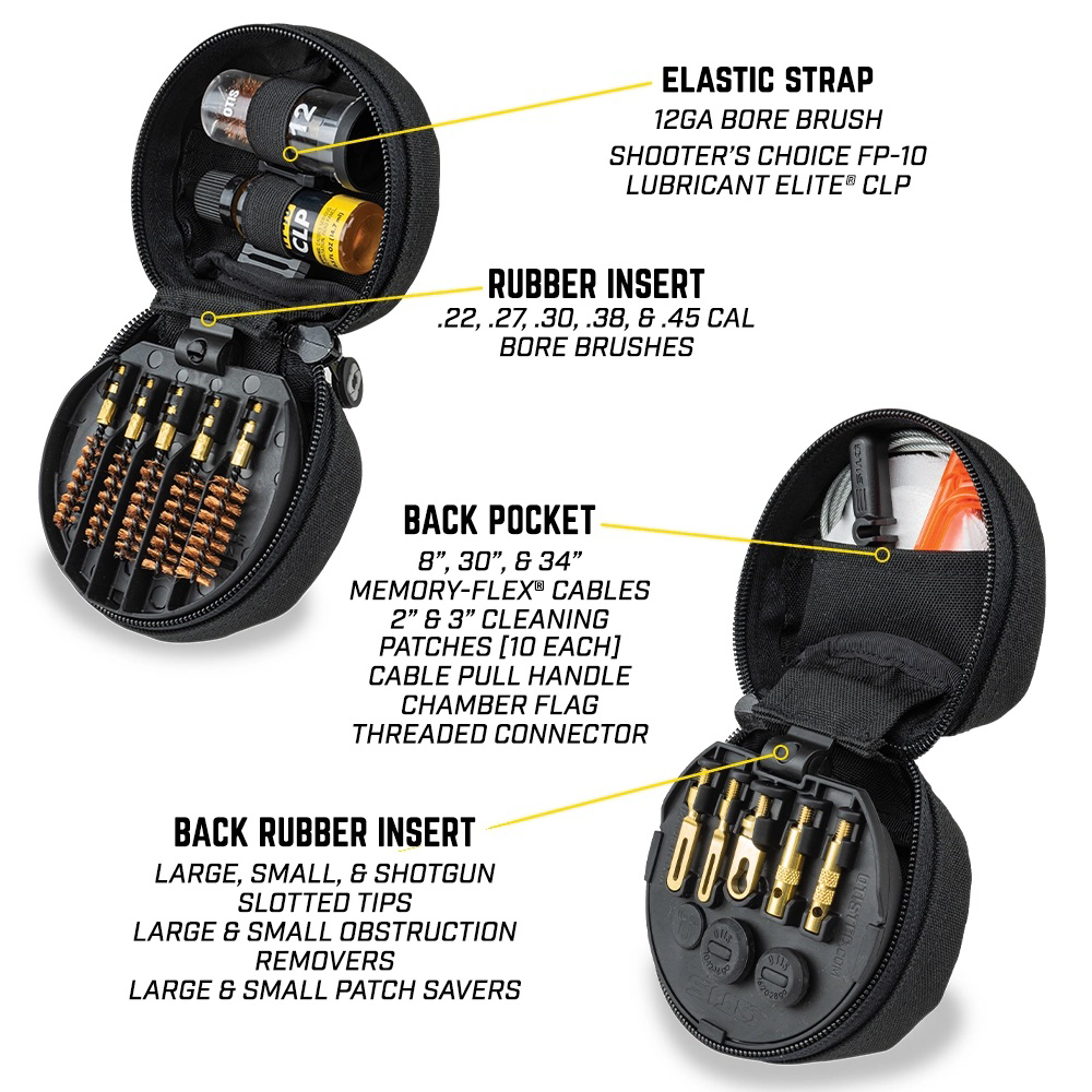 Otis FG-750 Tactical Cleaning System Multi-Caliber .22-.45 Cal/12 Gauge Soft Pack — view 3