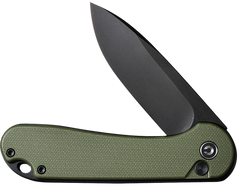 Civivi Knives Elementum II 2.96" Folding Drop Point Plain Black Stonewashed Nitro-V Steel - OD Green Textured G10 — view 3